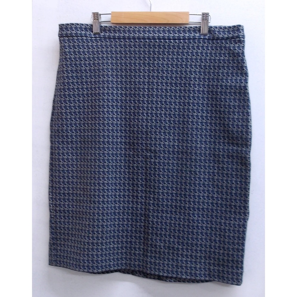 Banana Republic Houndstooth Pencil Skirt‎ Women Size 12 Classic Business / #1285